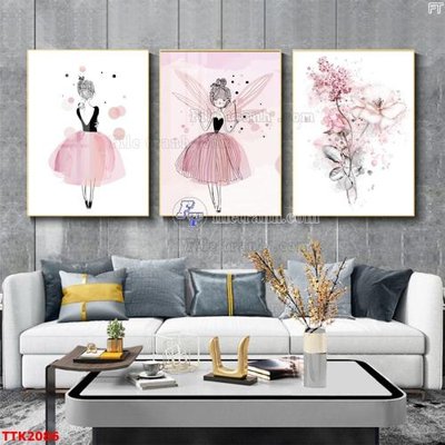 File tranh File bộ tranh treo tường decor TTK2086 (file gốc) chủ đề phong thủy