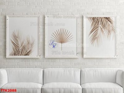 File tranh ảnh gốc File bộ tranh treo tường decor TTK2088 dùng cho in khổ lớn