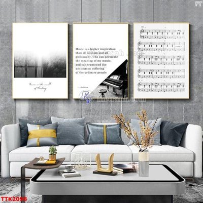File tranh in trần File bộ tranh treo tường decor TTK2098 (ảnh gốc siêu nét)