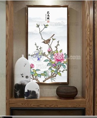 Download file gốc File tranh bộ hiện đại TTK2514 (in lụa) tranh 3D