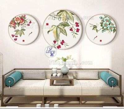 Tải file File tranh bộ hiện đại TTK2527 (gốc) làm file thiết kế