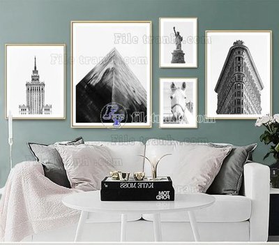 File gốc File tranh bộ hiện đại TTK2541 (in tráng gương) nghệ thuật