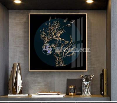 File PSD File tranh bộ hiện đại TTK2561 (nguyên gốc) chất lượng cao