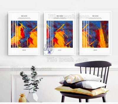 File tranh File tranh bộ hiện đại TTK2579 (ảnh gốc) in trần 3D