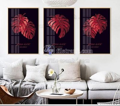 File gốc File tranh bộ hiện đại TTK2602 (in mica) làm bảng hiệu