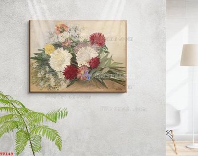 Tải file gốc Tranh tĩnh vật sơn dầu hoa châu âu TV149 (in tráng gương) 5DFile gốc Tranh tĩnh vật sơn dầu hoa châu âu TV149 (in ấn) phiên bản premium