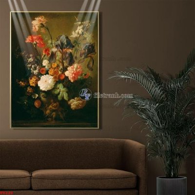 File gốc Tranh tĩnh vật sơn dầu hoa châu âu TV229 (chuẩn CMYK) cho nhà in