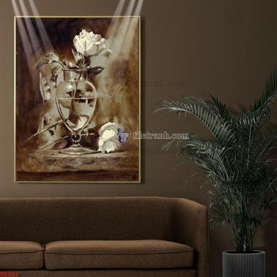 File PSD Tranh tĩnh vật sơn dầu hoa châu âu TV301 (nguyên gốc) chất lượng cao