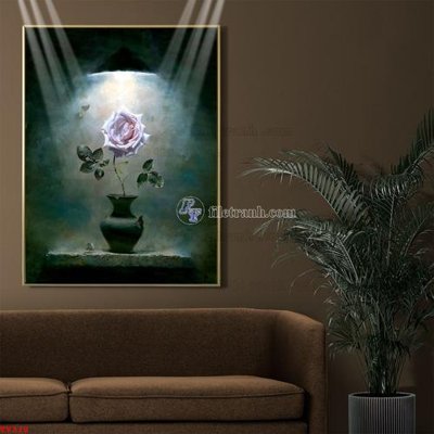 Chi tiết file ảnh Tranh tĩnh vật sơn dầu hoa châu âu TV318 sắc nét