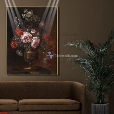 Tải file Tranh tĩnh vật sơn dầu hoa châu âu TV320 (ảnh gốc) độ phân giải 300dpi