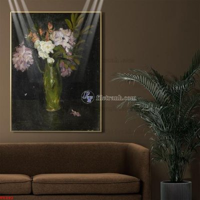 Download file gốc Tranh tĩnh vật sơn dầu hoa châu âu TV393 (độ nét cao)