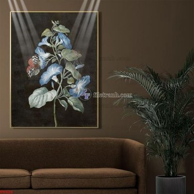 File tranh in trần Tranh tĩnh vật sơn dầu hoa châu âu TV523 (ảnh gốc siêu nét)