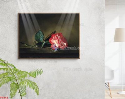 File tranh Tranh tĩnh vật sơn dầu hoa châu âu TV845 (gốc) chủ đề con người