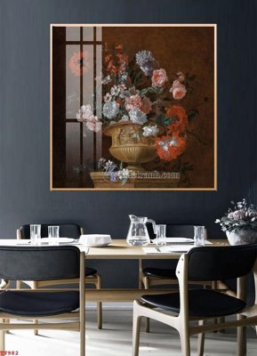 Tải xuống file tranh gốc Tranh tĩnh vật sơn dầu hoa châu âu TV982 (PSD/TIFF)