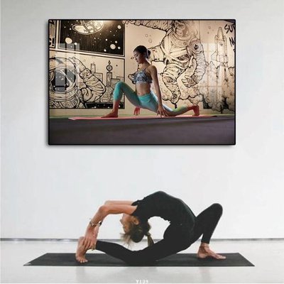 File tranh File tranh treo phòng tập yoga Y139 (ảnh gốc) in trần xuyên sáng