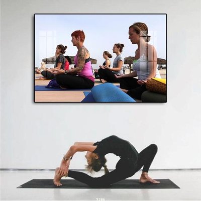 File gốc File tranh treo phòng tập yoga Y386 (chuẩn màu) cho in offset