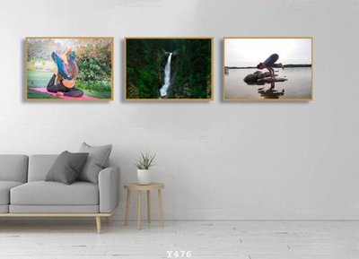 File gốc File tranh treo phòng tập yoga Y476 (in lụa) cao cấp