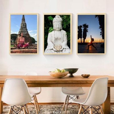 File gốc File tranh treo phòng tập yoga Y483 (bản quyền) cho in ấn