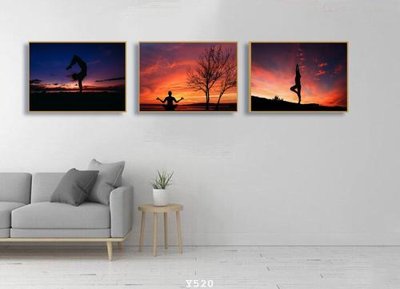 Download file tranh PSD File tranh treo phòng tập yoga Y520 để chỉnh sửa