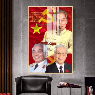 File gốc File in tranh bác trọng bác giáp bác hồ 3 vị vĩ nhân nước việt nam thietke 162 (in lụa) tranh phong thủy