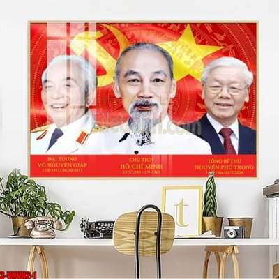 File tranh File in tranh bác trọng bác giáp bác hồ 3 vị vĩ nhân nước việt nam thietke 188 (gốc) phong cách tối giản