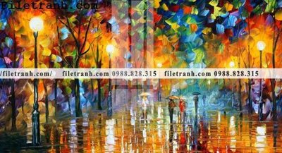 File gốc tranh ve tay son dau nhieu mau tuyet dep 4039 (in mica) làm quà tặng