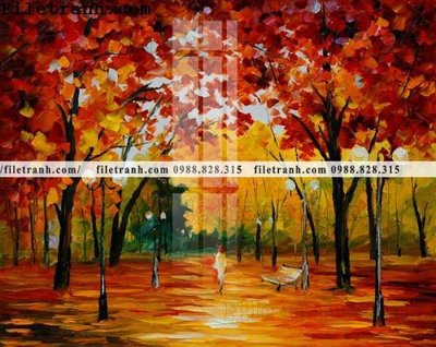 File gốc tranh ve tay son dau nhieu mau tuyet dep 4107 (bản quyền) cho in ấn