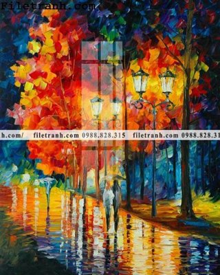 Tải file gốc tranh ve tay son dau nhieu mau tuyet dep 4159 (in khổ lớn) không mờ