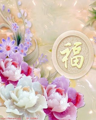 File tranh File in tủ nhựa TU5463 (gốc) phong cách tối giản