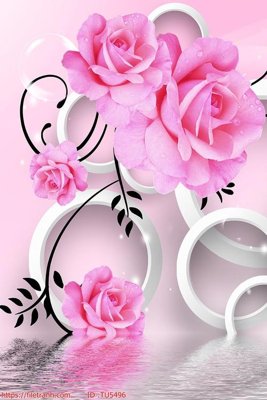 File tranh gốc PSD File in tủ nhựa TU5496 còn nguyên layer