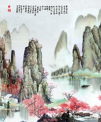 File gốc File in tủ nhựa TU5742 (in lụa) tranh phong thủy