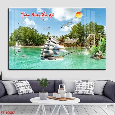 File PSD File tranh phong thủy 10007 (gốc) tách lớp chi tiết