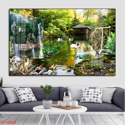 File tranh File tranh phong thủy 10015 (ảnh gốc) in trần xuyên sáng