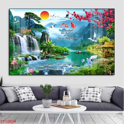 File in trần File tranh phong thủy 10034 (bản gốc) bầu trời