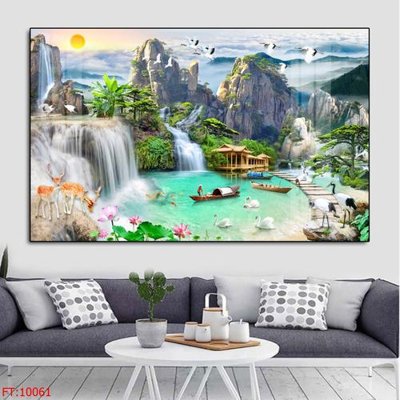 Download file File tranh phong thủy 10061 (gốc) in mica đèn LED