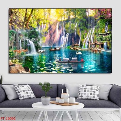 File tranh File tranh phong thủy 10092 (bản gốc) in lụa 3D