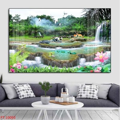 File gốc File tranh phong thủy 10093 (in lụa) họa tiết 3D