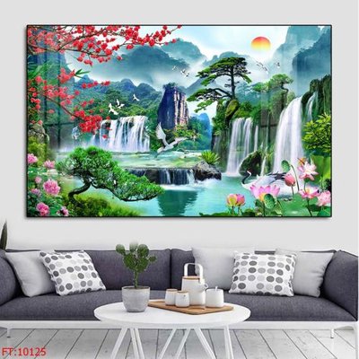 Download file gốc File tranh phong thủy 10125 (in lụa) tranh 3D