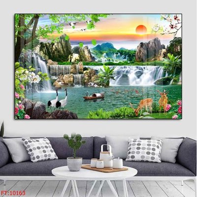 File in trần File tranh phong thủy 10163 (bản gốc) đại dương