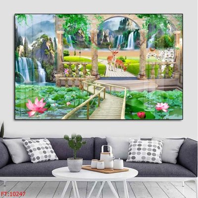 File tranh File tranh phong thủy 10247 (gốc) phong cách tối giản