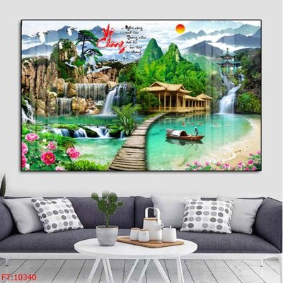 Download file gốc File tranh phong thủy 10340 (in lụa) cao cấp