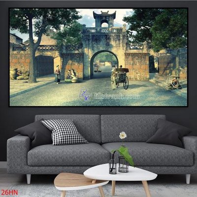 File in ấn File tranh hà nội xưa 26HN (bản gốc) cao cấp