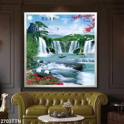 Tải file gốc Tranh sơn thủy thác nước 2703TTN (bản PSD) còn layer