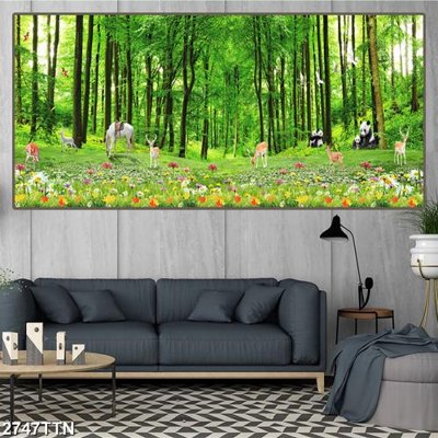 File ảnh Tranh sơn thủy thác nước 2747TTN (gốc) cho trang trí nhà hàng