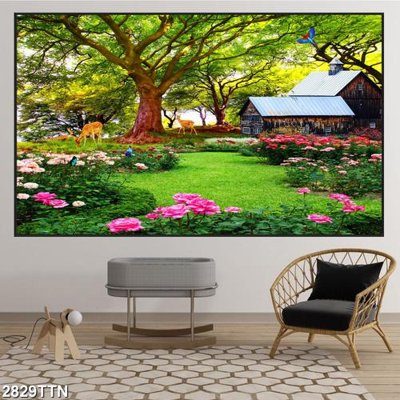 File gốc Tranh sơn thủy thác nước 2829TTN (PNG) trong suốt (transparent)