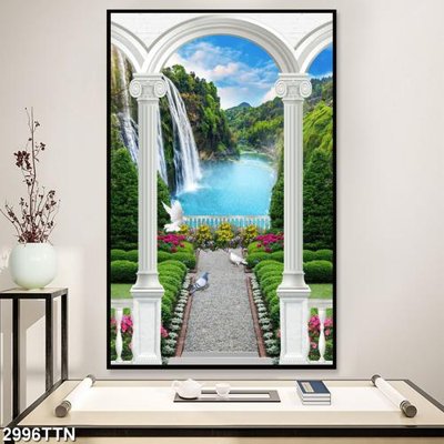 Tải file Tranh sơn thủy thác nước 2996TTN (gốc) in ấn ngay lập tức