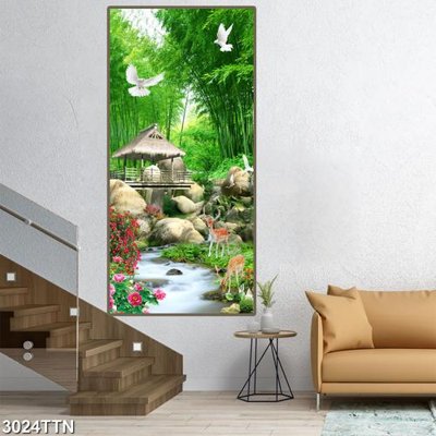 Tải file tranh Tranh sơn thủy thác nước 3024TTN (gốc) tại Filetranh.com