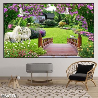 Tải file Tranh sơn thủy thác nước 3088TTN (gốc) in nhanh