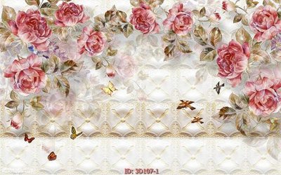 Hình ảnh file gốc in lụa Tường nền 3D hiện đại 3D107