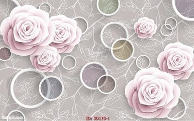 File gốc Tường nền 3D hiện đại 3D110 (in lụa) tranh thuận buồm